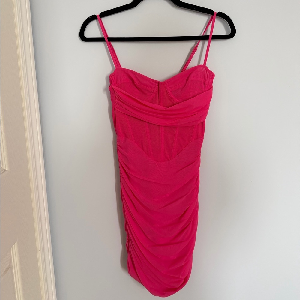 White Fox Boutique Hot Pink Dress - Picture 2 of 5